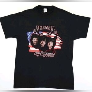 Vtg 2000s Alabama Band All American Tour Jerzees T-Shirt Size (L)